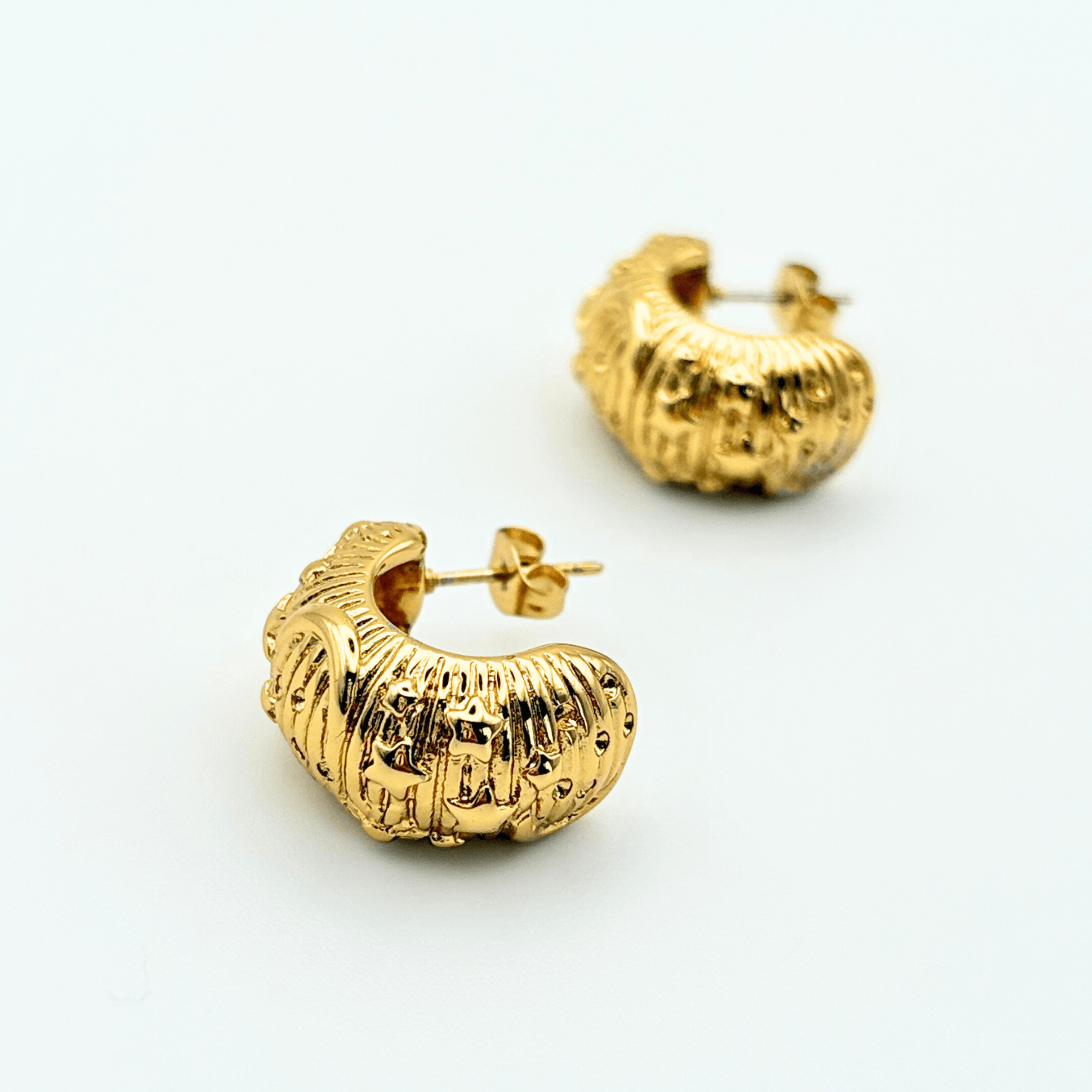 'Vintage' ster en maan oorringen - Oorbellen - BANDIT JEWEL JUNKIE