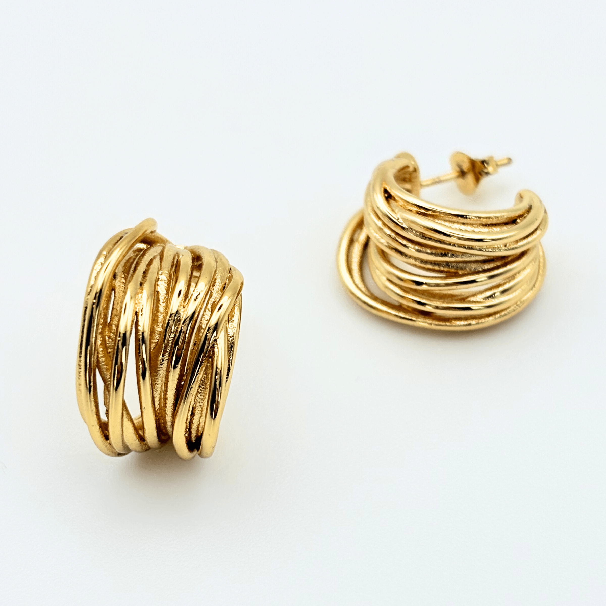 Wavy oorringen - Oorbellen - BANDIT JEWEL JUNKIE