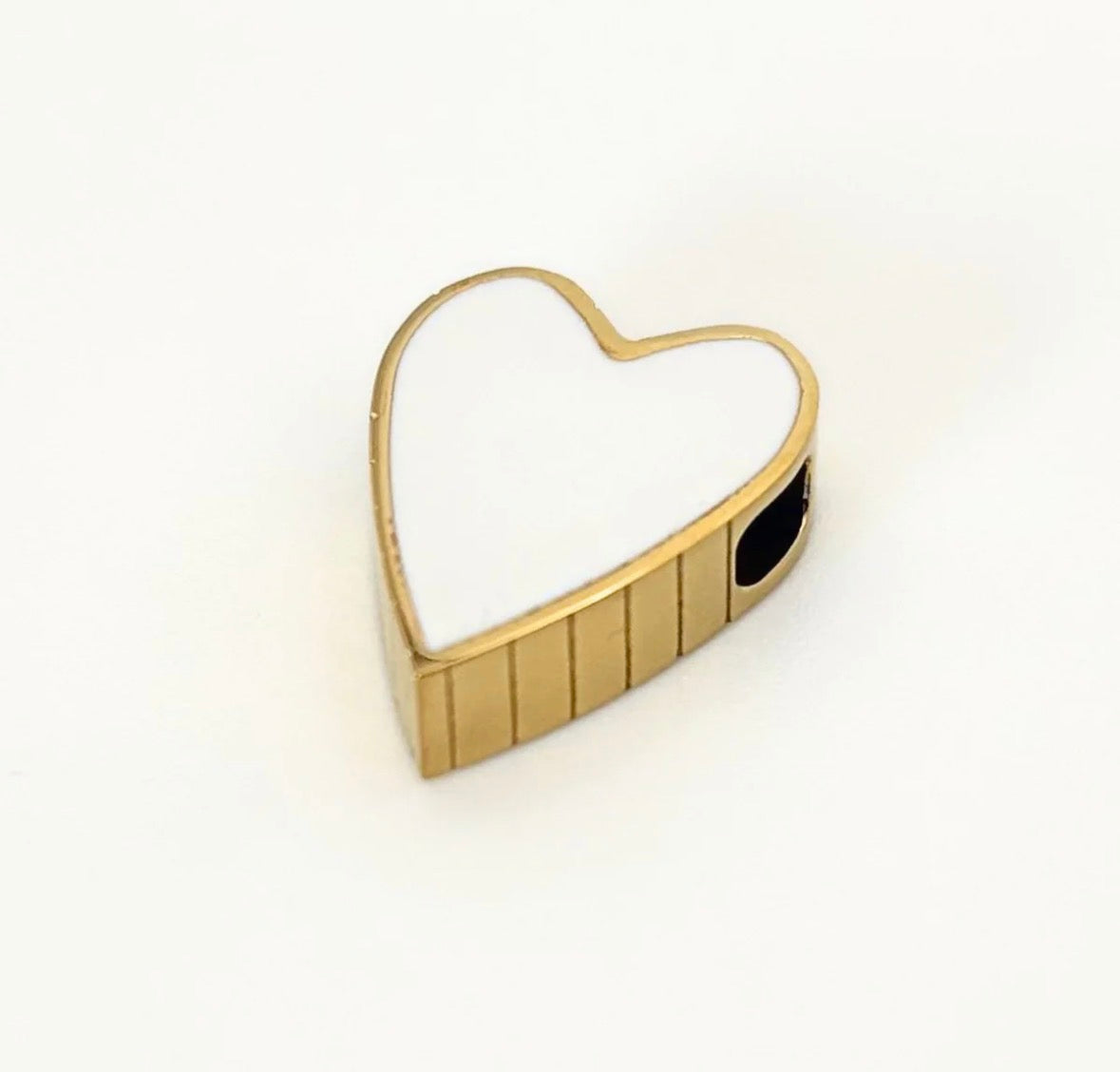 Identity White Heart charm necklace