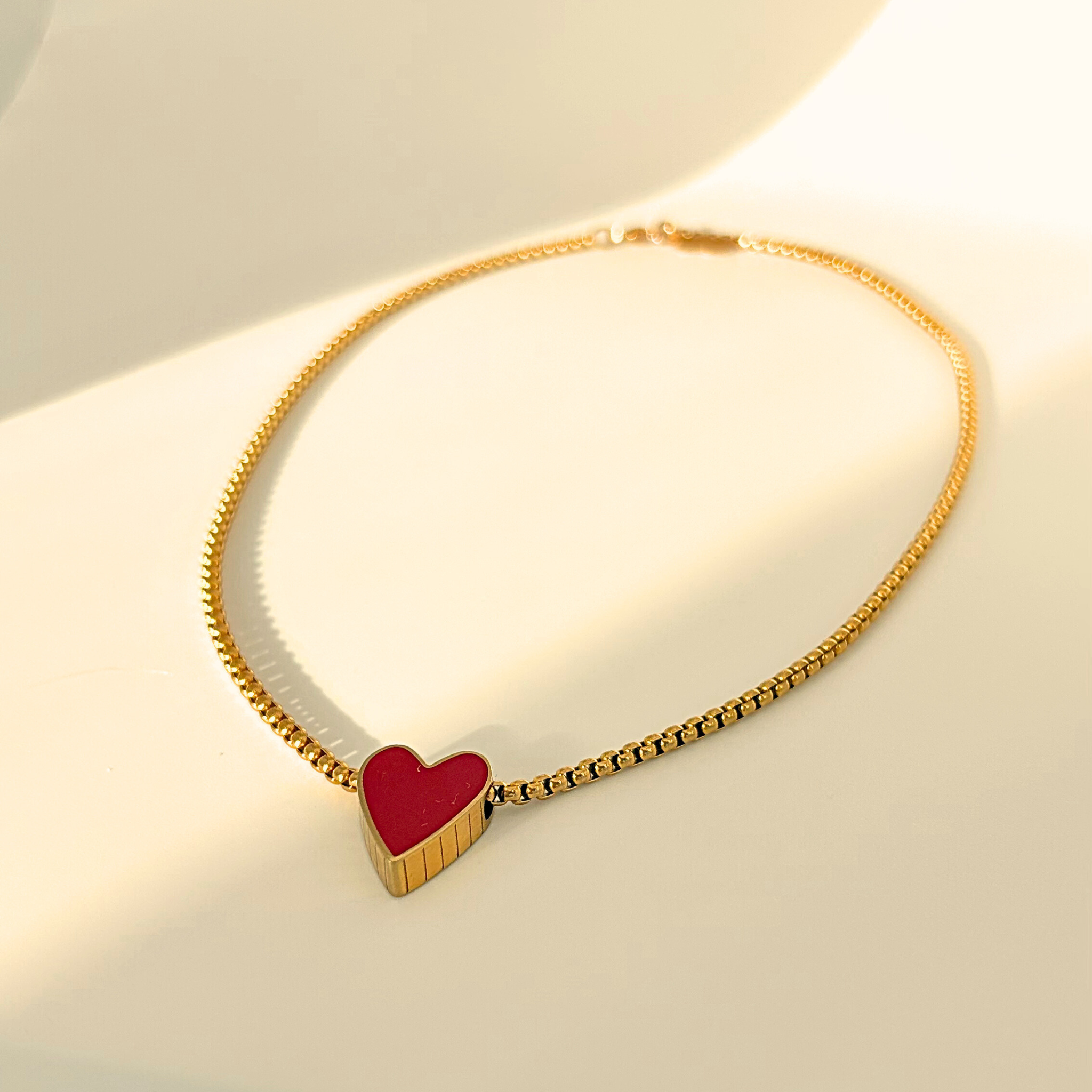 Identity Heart charm necklace