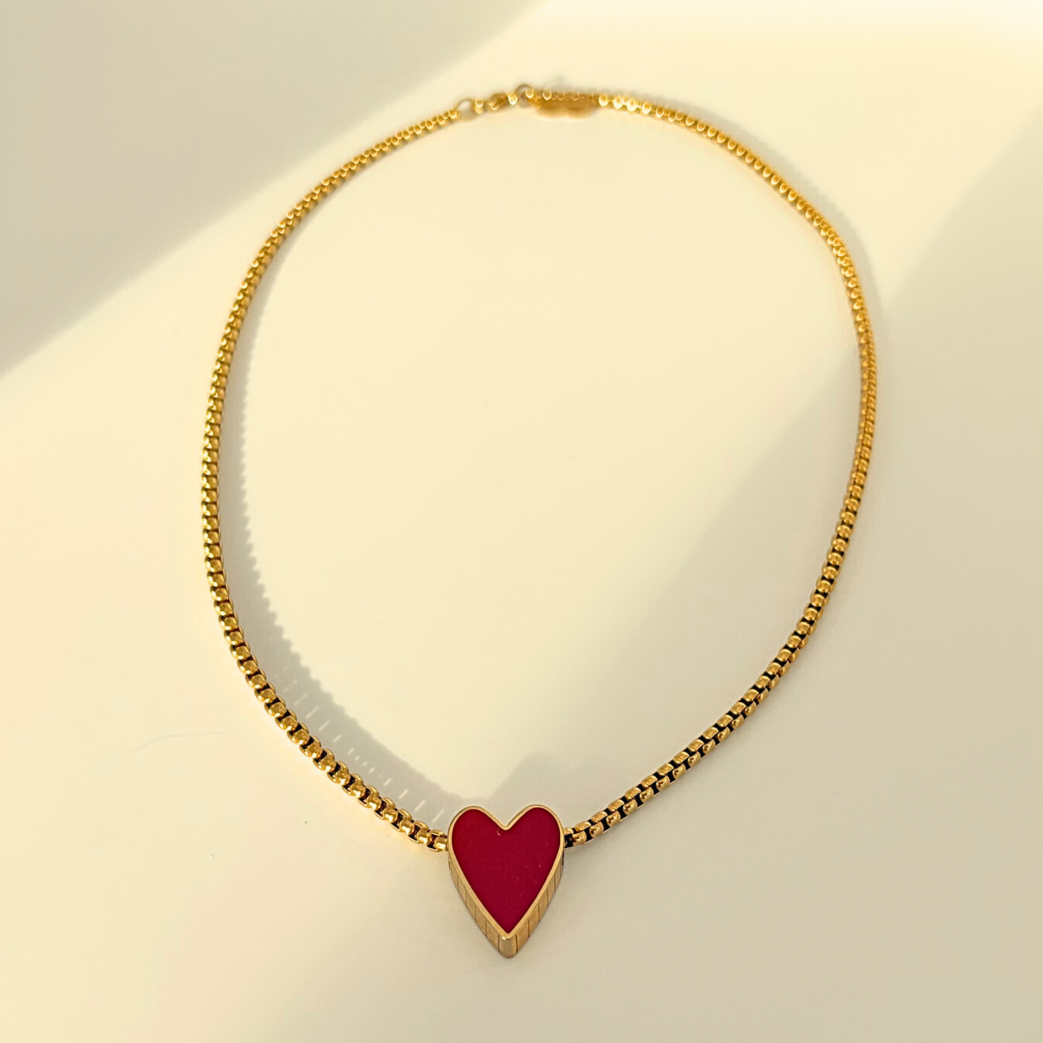 Identity Heart charm necklace