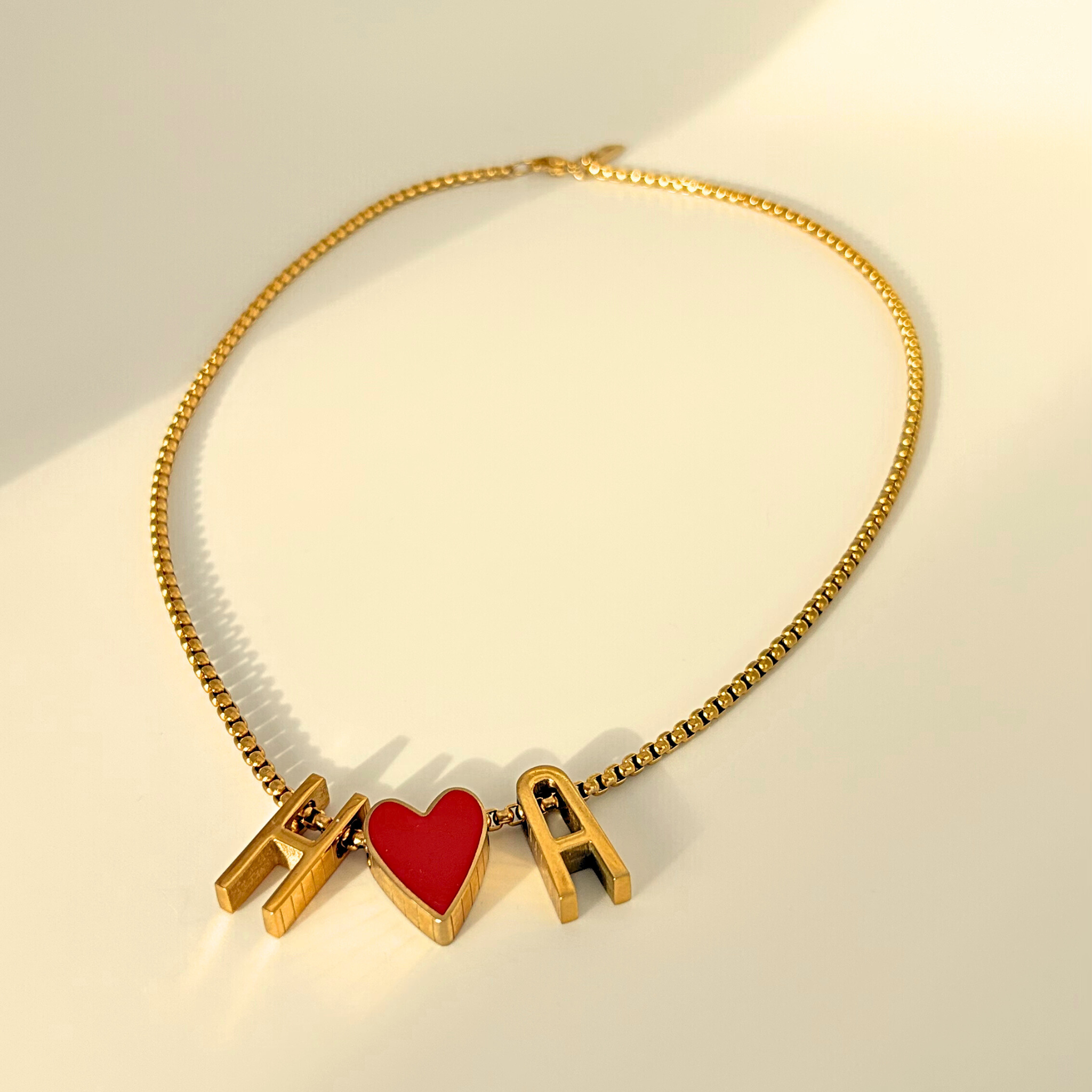 Identity Heart charm necklace